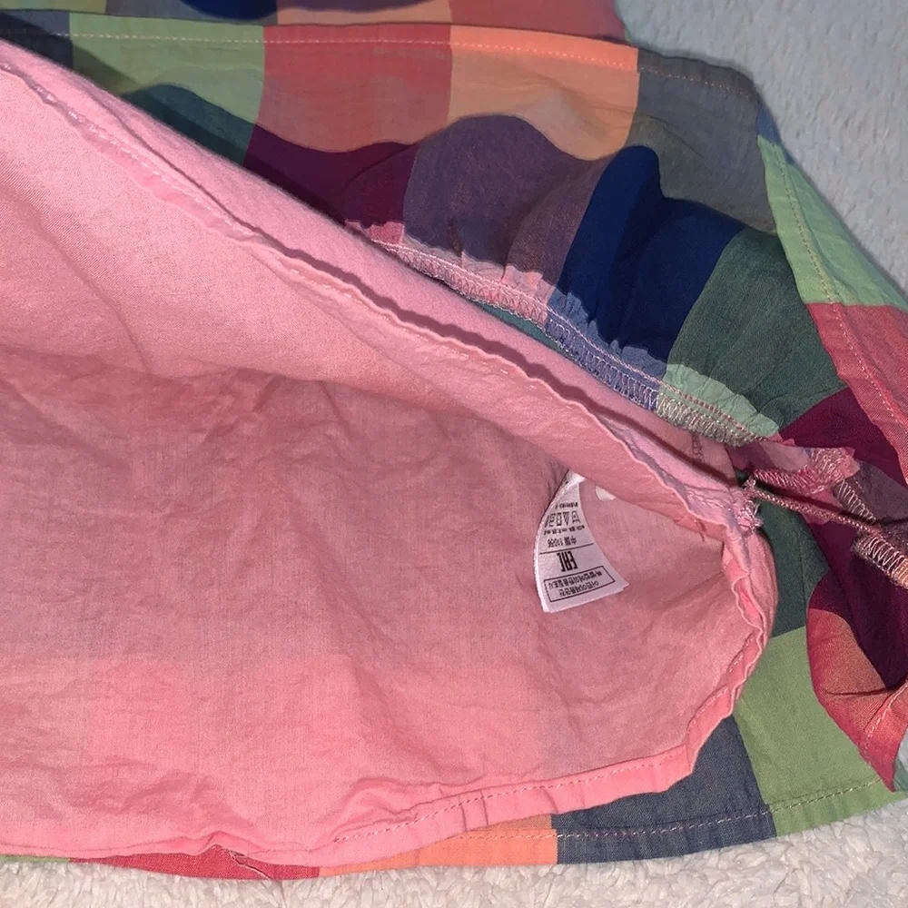 GAP 4 Checkered Green Blue Pink Sundress EUC Dress